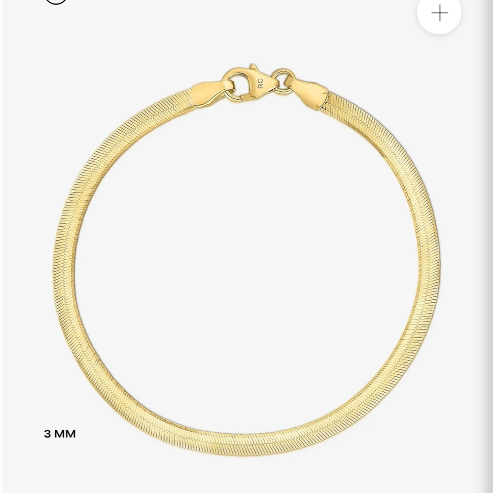 Herringbone Solid 14k Bracelet - RC